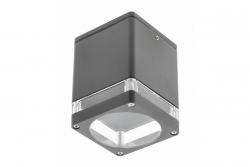 Decor Deckenleuchte RIVEN Alum 102x120 IP54 max 35W quadratisch Graphit 1208963983