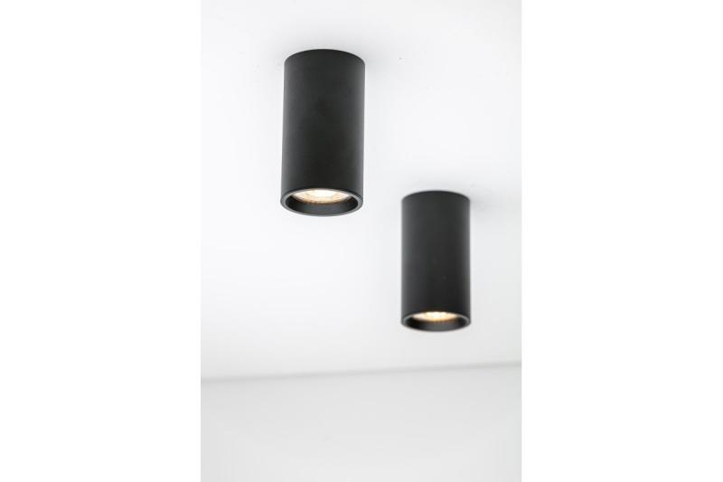 Decor Lampenoberfläche montiert SENSA MINI Aluminium 64x115 IP20 max 50W rundes schwarzes Gehäuse 1208964013