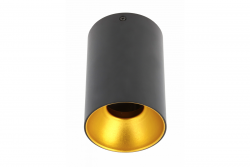 Decor Deckenleuchte TENSA alum. 96x140 IP20 GU10 rund schwarz 1208964018