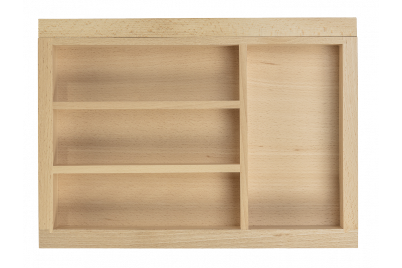 Decor Cutle Besteckkästen Verstellbares Einsatzstück für 400-600mm Schränke Farbe Buche 1208966289