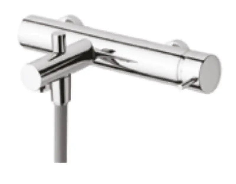 Waterevolution Flow Wannenbatterie mit Handbrausegarnitur PVD gebürstetes Hellgold T130WGE