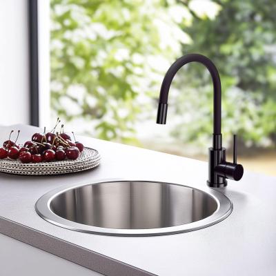Quadri Bristol Küchenarmatur mit flexiblem schwarzem Auslauf, PVD Schwarz 1208967083