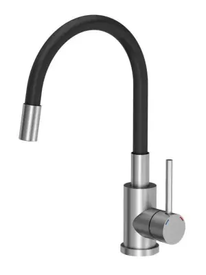Quadri Dixton 40 Set mit Edelstahlspüle 400x450 mm mit Hahnloch, aufliegend und Küchenarmatur Quadri Bristol Edelstahl