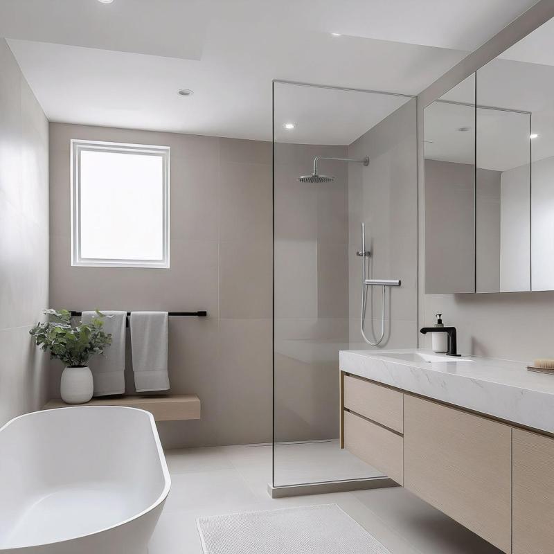 Wasserevolution Flow Duschthermostat mit Duschset Edelstahl T140TNIE