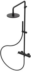 Wasserevolution Flow Duschkombination mit Regendusche matt schwarz T141NPR