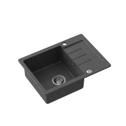 Quadri Kendal anthrazit Granit-Einbauspüle mit Abtropffläche 60x44cm umkehrbar 1208967400