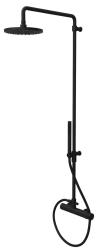 Waterrevolution Flow Duschkombination mit Regenduschkopf matt schwarz 200mm T141NRPR