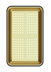 Quadri goldener Resteschale 38x23 cm für Newport Spülbecken 1208967506