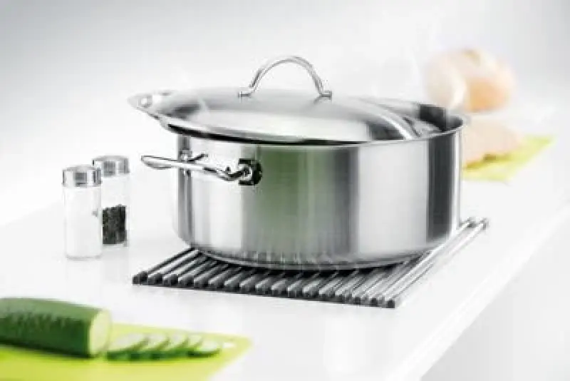 Quadri Edelstahl Abtropfmatte über und vor dem Spülbecken 38x32 cm 1208967507