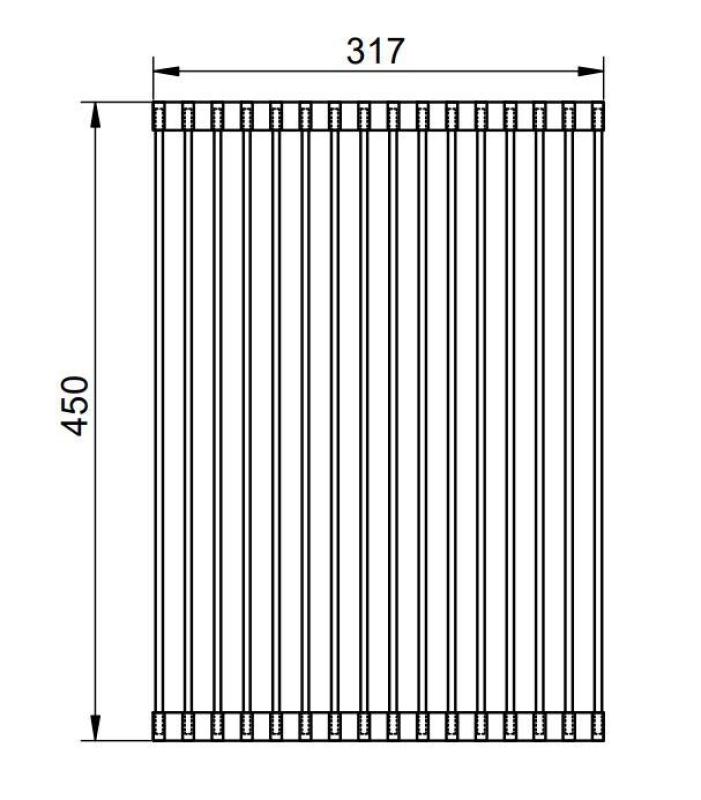 Pure.Sink Prestige Rollmatte Spülbecken Kupfer PPGRM40-62