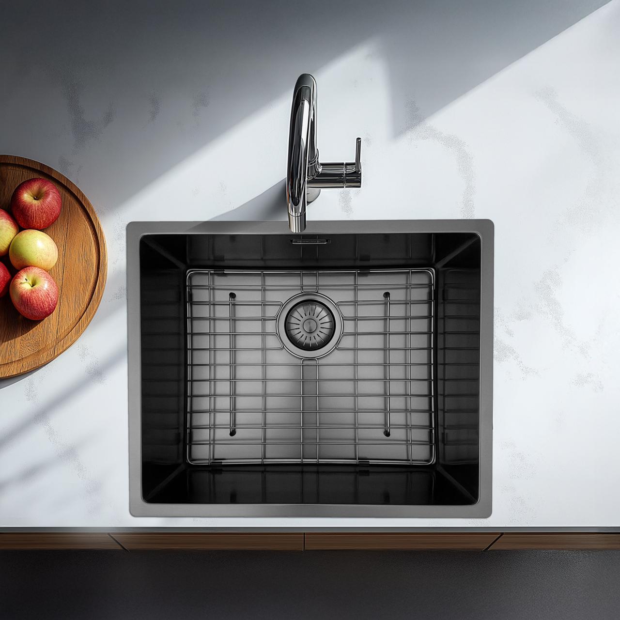 Pure.Sink Prestige Bodenregal 50 Gun Metal PPGGD50-61