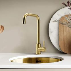 Pure.Sink Elite Steel Pure Küchenarmatur PVD gebürstetes Gold PS8010-60