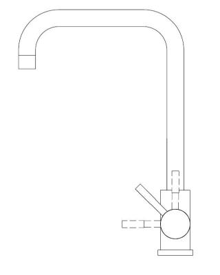 Pure.Sink Elite Steel Pure Küchenarmatur PVD gebürstetes Gold PS8010-60