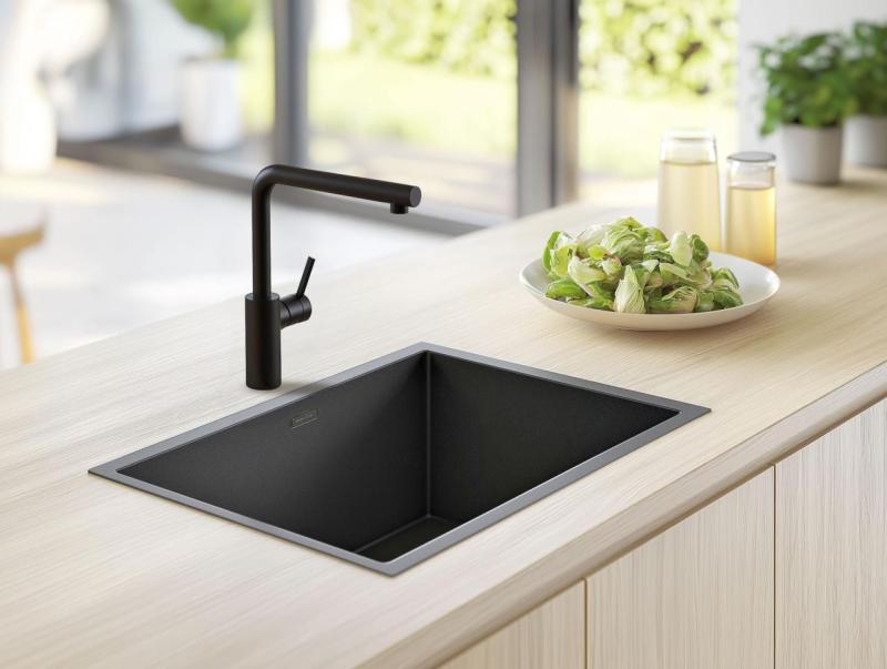 Pure.Sink Elite Steel Spark Küchenarmatur Matt Schwarz PS8040-10