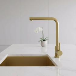 Pure.Sink Elite Steel Spark Küchenarmatur PVD gebürstetes Gold PS8040-60