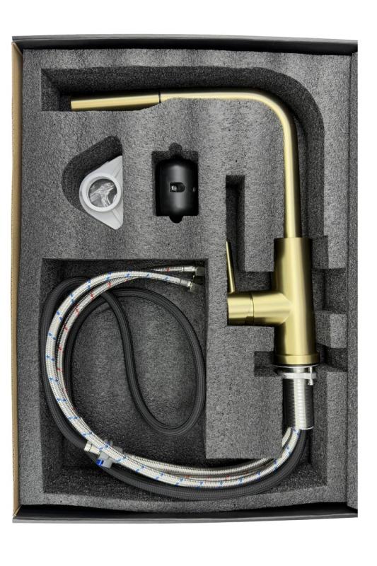 Pure.Sink Elite Steel Spark-S Küchenarmatur Mattschwarz mit ausziehbarem Auslauf PS8041-10