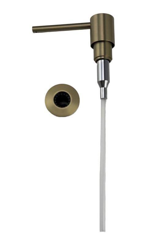 Pure.Sink Elite Steel Shine Einbau Seifenspender PVD gebürstetes Gold von oben nachfüllbar PS9010-60