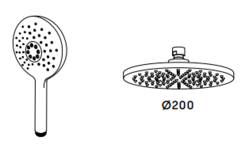Waterevolution Flow thermostatische douchecombinatie met regendouche PVD goud  White Gold 200mm rond T141TNRWGE

Waterevolution Flow thermostatische Duschkombination mit Regendusche PVD Gold 