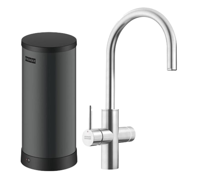 Franke Maris Water Hub 7L Boiler 3-in-1 mit Touch Elektronischer Kochendwasserhahn Edelstahl 160.0715.718