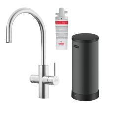 Franke Maris Wasser-Hub 7L Boiler 3-in-1 mit Touch elektronischer kochend Wasserhahn Edelstahl mit Wasser-Hub Mischset 1208967850
