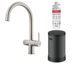 Franke Maris Wasser-Hub 4L Boiler 3-1 mit Twist mechanischem kochendem Wasserhahn aus Edelstahl mit Wasserhub-Bypass 1208967859