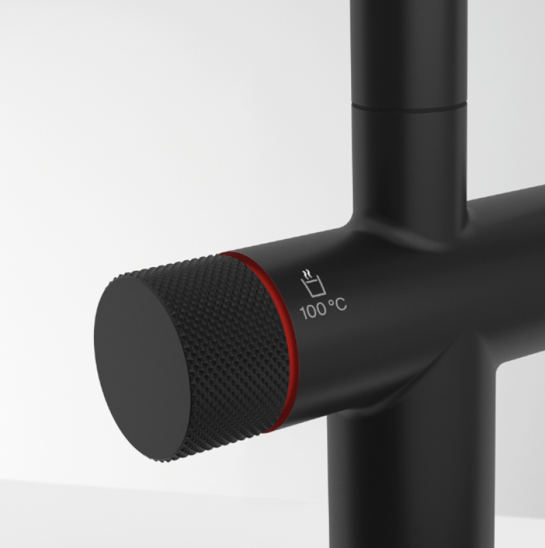 Franke Maris Water Hub 4L Boiler 3-in-1 mit Twist Mechanischer Kochendwasserhahn Mattschwarz mit Waterhub-Bypass 1208967862