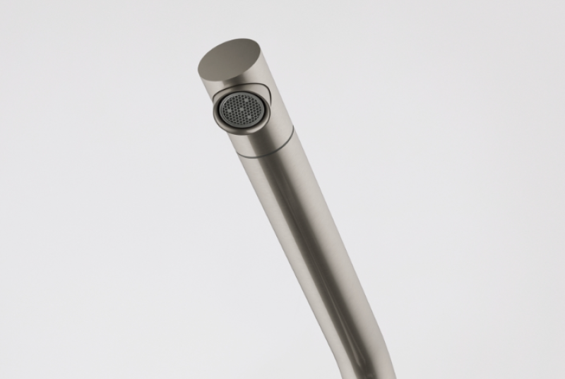 Franke Active Twist Einhebelmischer Edelstahl mit fester Auslauf und integrierter Abflusssteuerung 115.0653.504