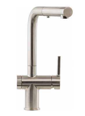 Franke Active Twist Einhebelmischer Edelstahloptik mit Ausziehbarer Brause und Integrierter Abflussbedienung 115.0653.505