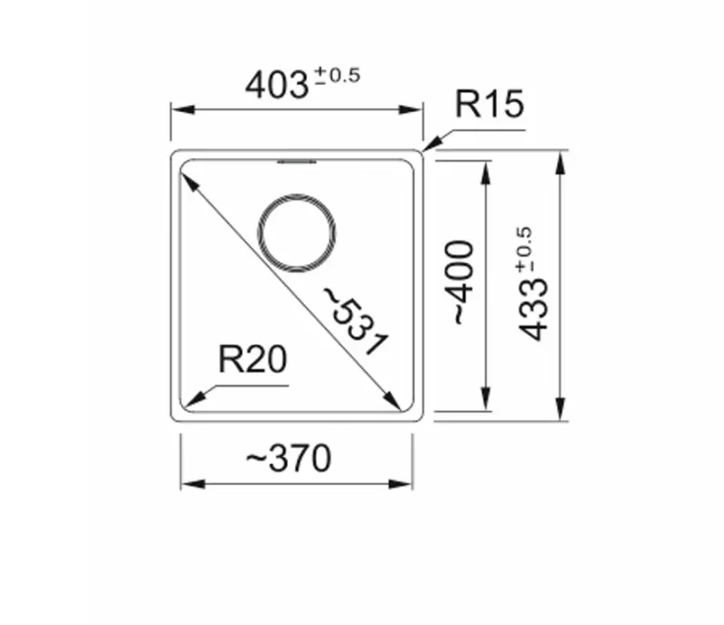 Franke Maris MRG 110-37 Fragranite Schiefergrau Spüle - Unterbau, Dunkelgrau 125.0714.602