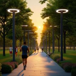 ORLANDO Straßen- und Parkleuchte, LED, 100W, 10000lm, 4000K, AC180-250V, IP65, 5y