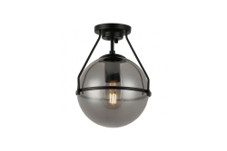 Deckenleuchte DROP, 7165, AC220-240V, 50/60Hz, 1*E27, max.25W, Durchmesser 21 cm, schwarz