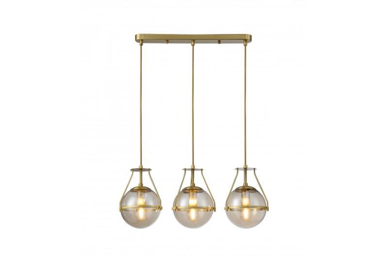Deckenleuchte DROP 3, 6335, AC220-240V, 50/60Hz, 3*E27, max.25W, Länge 68 cm, Gold