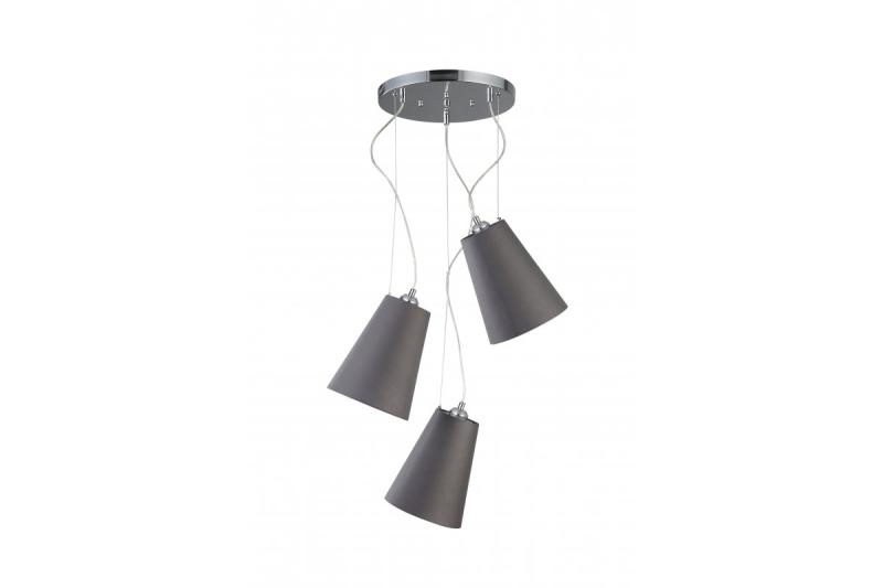 Deckenleuchte KASEL 3, 6229, AC220-240V, 50/60Hz, 3*E27, max.40W, Durchschnitt. 46 cm, grau