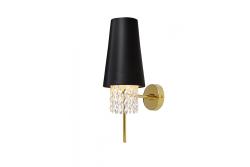 Wandleuchte NESTO 2, 5970, AC220-240V, 50/60Hz, 1*E27, max.40W, schwarz/gold