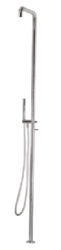 Waterevolution Flow Duschsäule mit Mischknopf und Handbrause Gun Metal T147GME