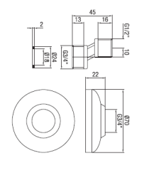 PB S-Kupplung Kupfer 10mm Klassisch Exzentrisch 1/2” x 3/4” 1208969848