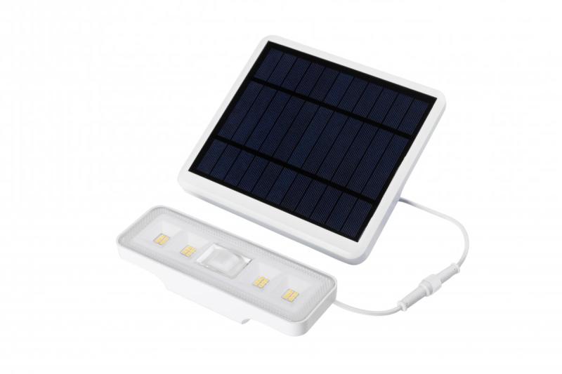 Solarleuchte mit Bewegungs- und Dämmerungssensor DAVOS, LED, 1000lm, 4000K, 2000mAh, IP54, weiß