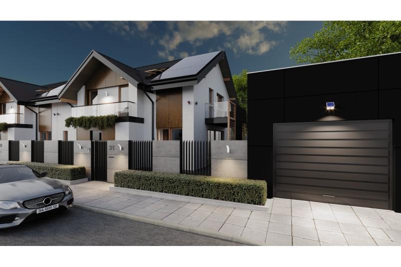 Solarleuchte mit Bewegungs- und Dämmerungssensor DAVOS, LED, 1000lm, 4000K, 2000mAh, IP54, weiß