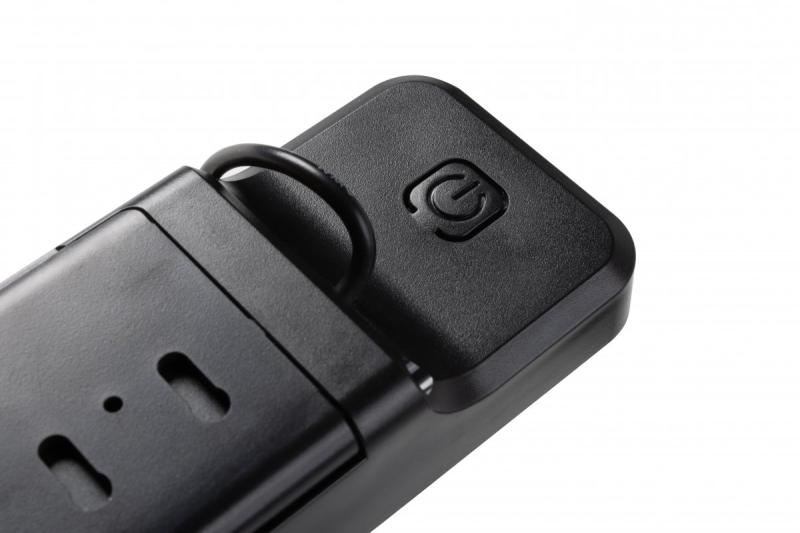 Sonnlichtleuchte mit Bewegungs- und Dämmerungssensor DAVOS, LED, 1000lm, 4000K, 2000mAh, IP54, schwarz