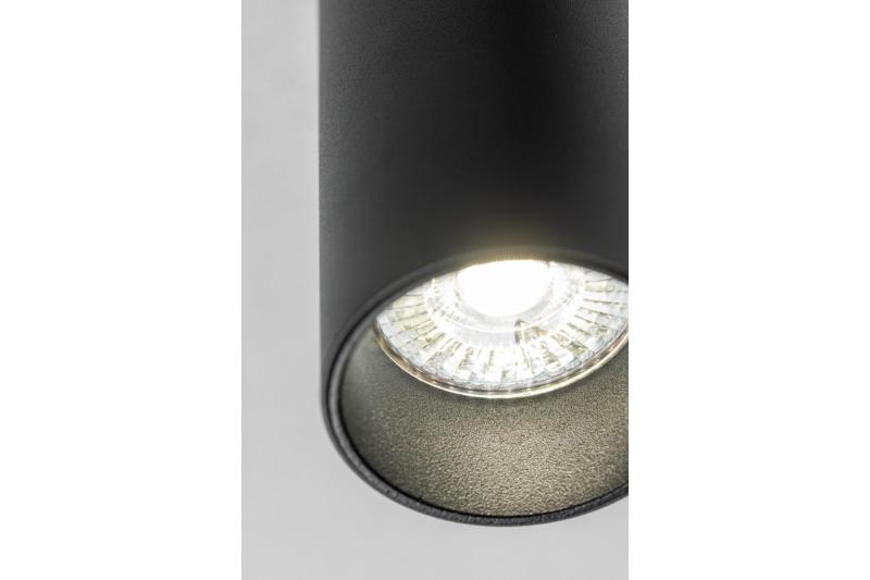 Deckenleuchte VIRGO, max. 250V, 50/60Hz, 57x152mm, IP20, max. 20W, Rund, Schwarz
