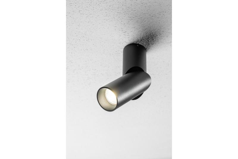 Deckenleuchte VIRGO, max. 250V, 50/60Hz, 57x152mm, IP20, max. 20W, Rund, Schwarz