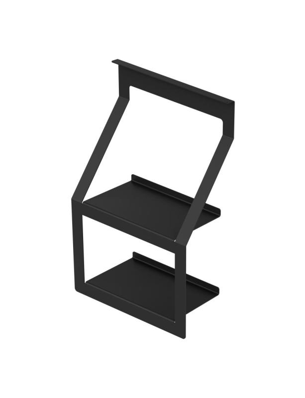 Epka Luxion Set Küchenstangen 80 cm mit Zubehör Metall mit verdeckter Befestigung Schwarz 1208969982