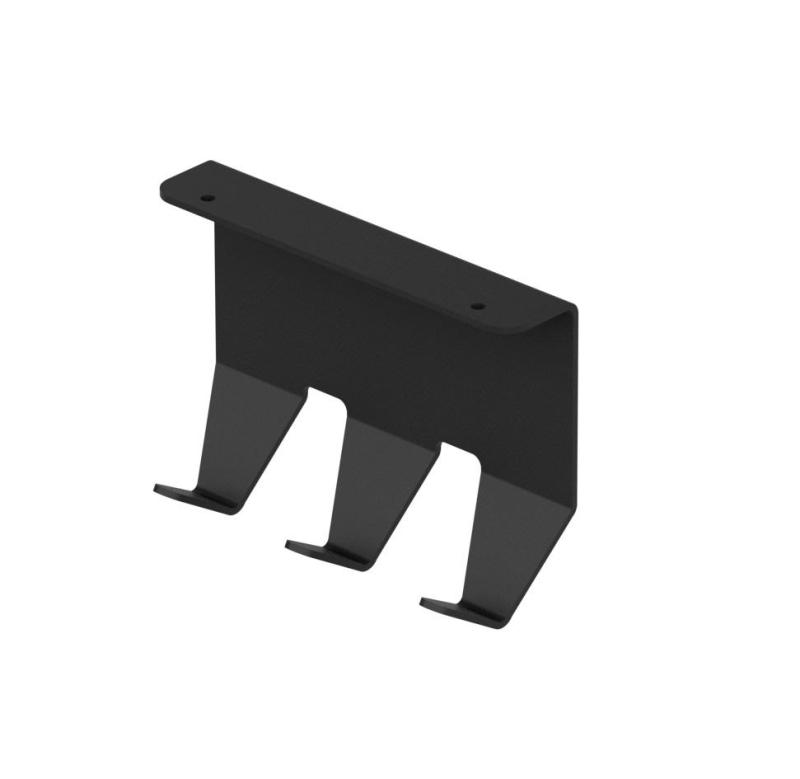 Epka Luxion Set Küchenreling 100 cm mit Zubehör Metall mit verdeckter Befestigung Schwarz 1208969984