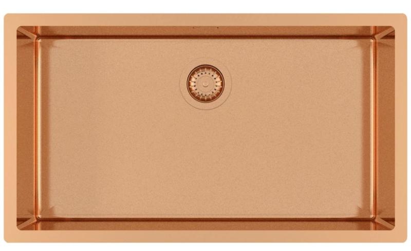 Ausmann Mosel Kupfer große Spüle Edelstahl - PVD Kupfer 74x40 universell 1208970018
