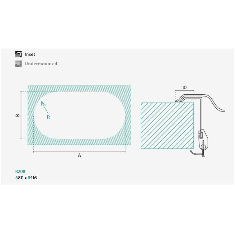 Bank Andalucia Edelstahl Doppelspüle 835 x 440 cm Auflage- und Flacheinbau 1208970050