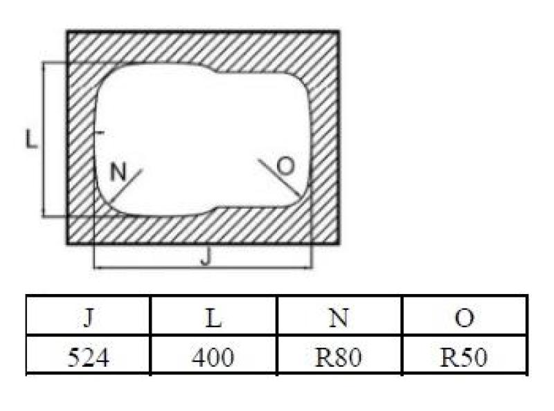 Banka Alaska Edelstahl 1,5 Spülbecken Unterbau 524 x 400 mm 1208970064