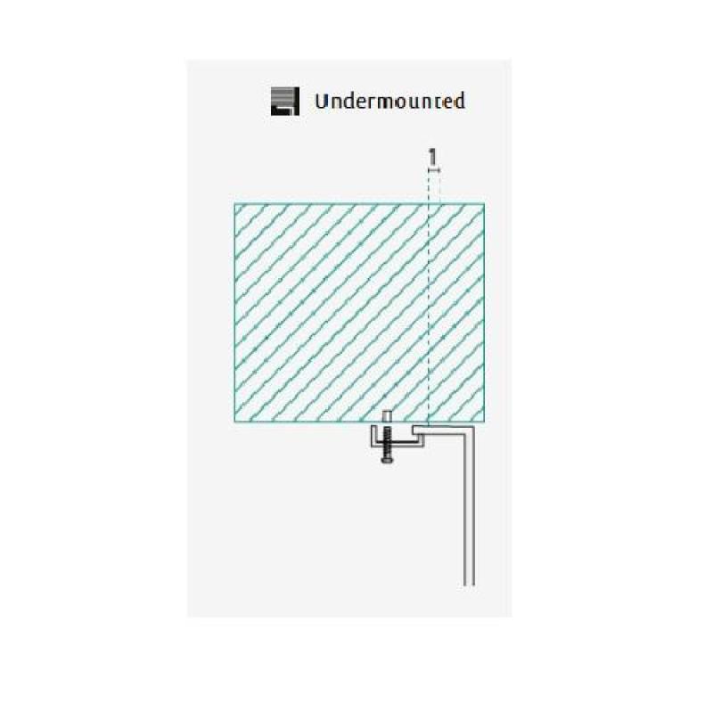 Banka Princess Edelstahl-Doppelspüle Unterbau 750 x 475 mm 1208970067