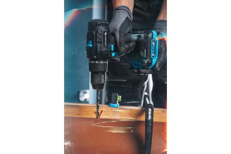 Högert Brushless Akkuschrauber 18V für Holz, Metall