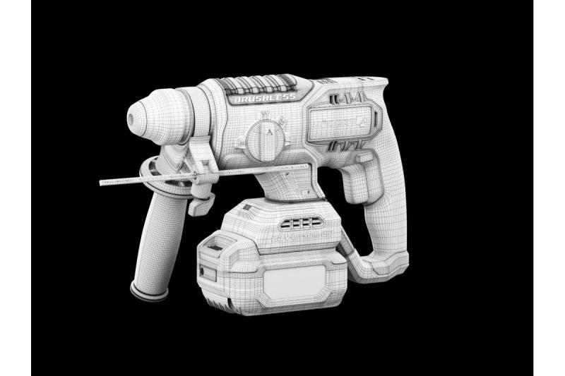 HÖGERT Akku-Schlagbohrmaschine, bürstenlos, 18V, mit Meißelfunktion