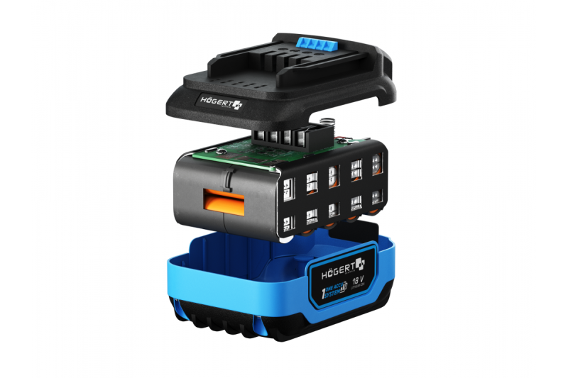 HÖGERT wiederaufladbarer Akku 2 Ah 18 V.